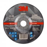 3M™ Silver Зачистной Круг, T27, 150 мм х 7 мм х 22 мм, 51749, 10 шт./уп.