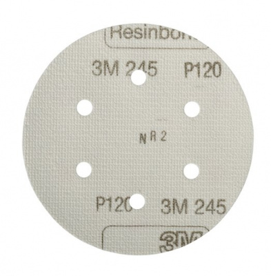 3M™ Hookit™ 245 Шлифовальный Круг, P120, 150 мм, 6 отв., LD600A, № 01687, 50 шт./уп.