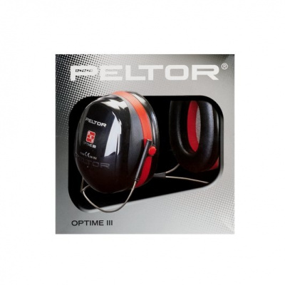 Наушники 3M™ PELTOR™ Optime™ III, 35 дБ, черный / красный, затылочное оголовье, H540B-412-SV